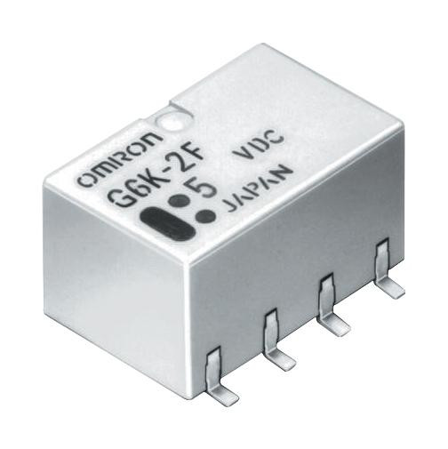 Omron Electronic Components G6K-2F-Rf-T  Dc5 Signal Relay, Dpdt, 5Vdc, 1A, Smd