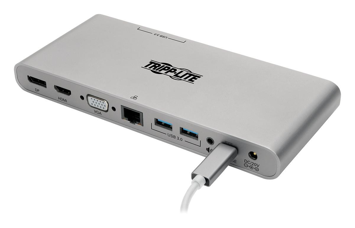 Eaton Tripp Lite U442-Dock4-S Usb C Docking Station W/usb Hub Hdmi Vga Dp Gbe Pd Charging 4K 56Ac4373