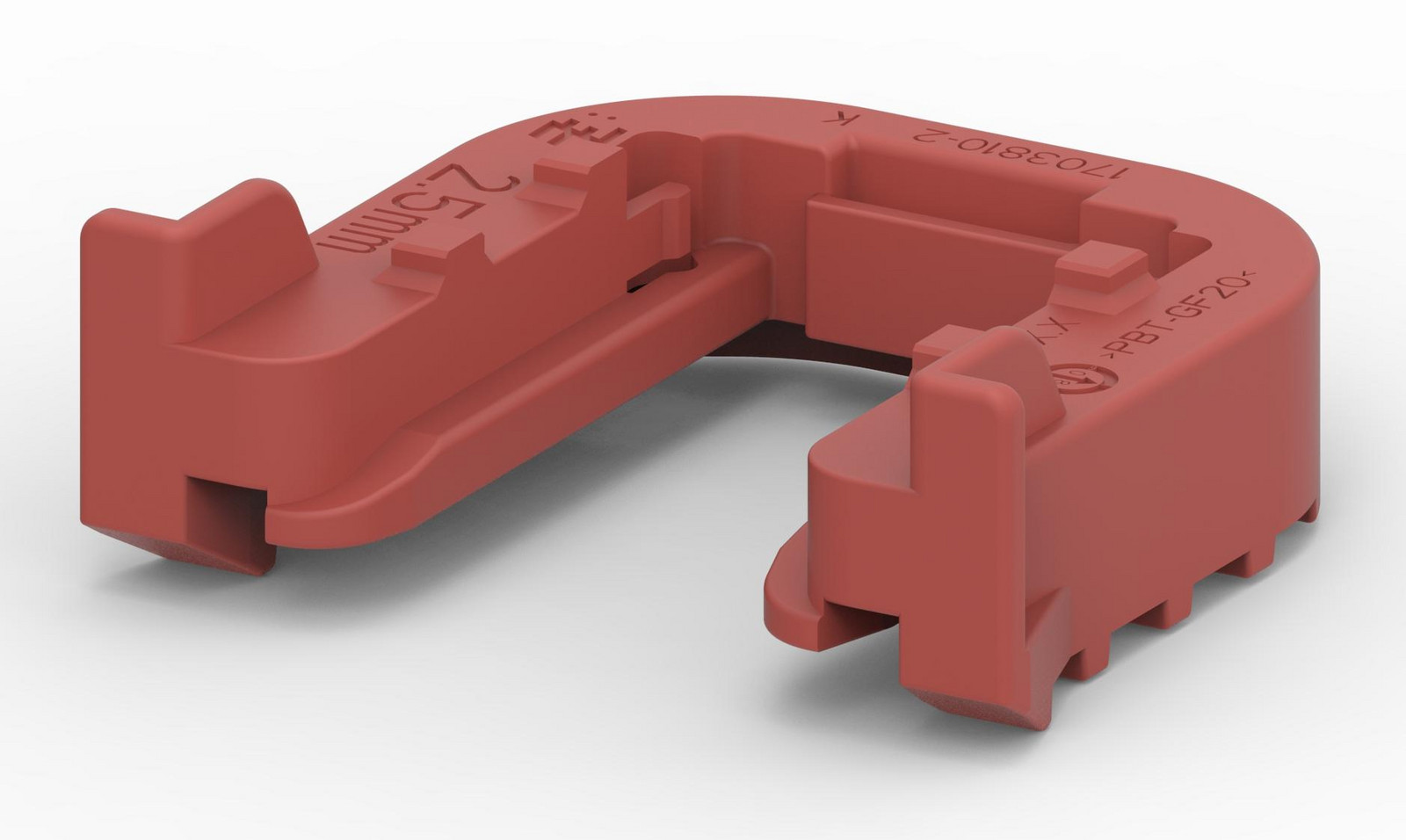 Amp - Te Connectivity 1703810-2 Fixing Slide, Pbt Gf, Red, 2.5Mm