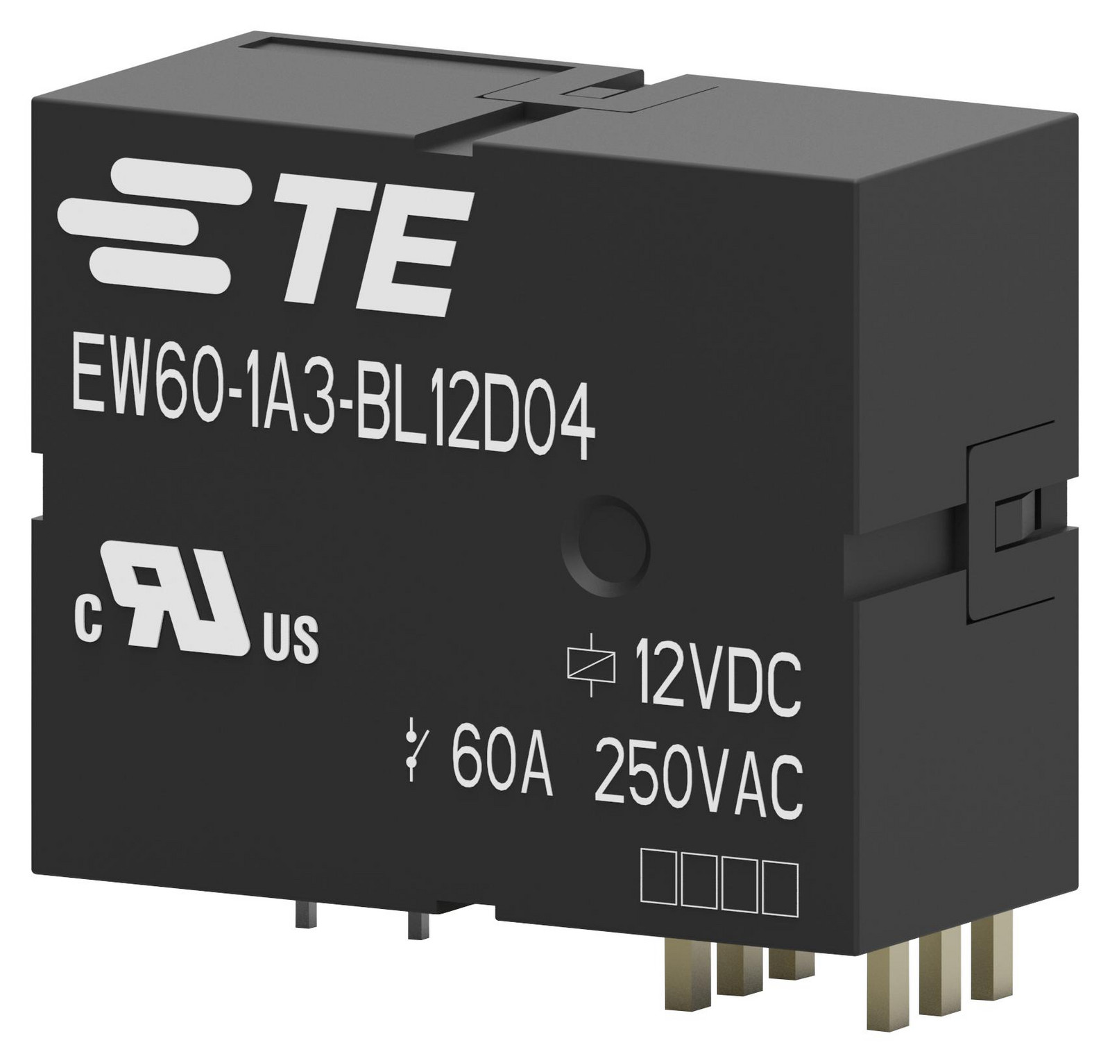 Schrack - Te Connectivity Ew60-1A3-Bl12D04,00000 Power Relay, Spst-No, 12Vdc, 60A, Tht