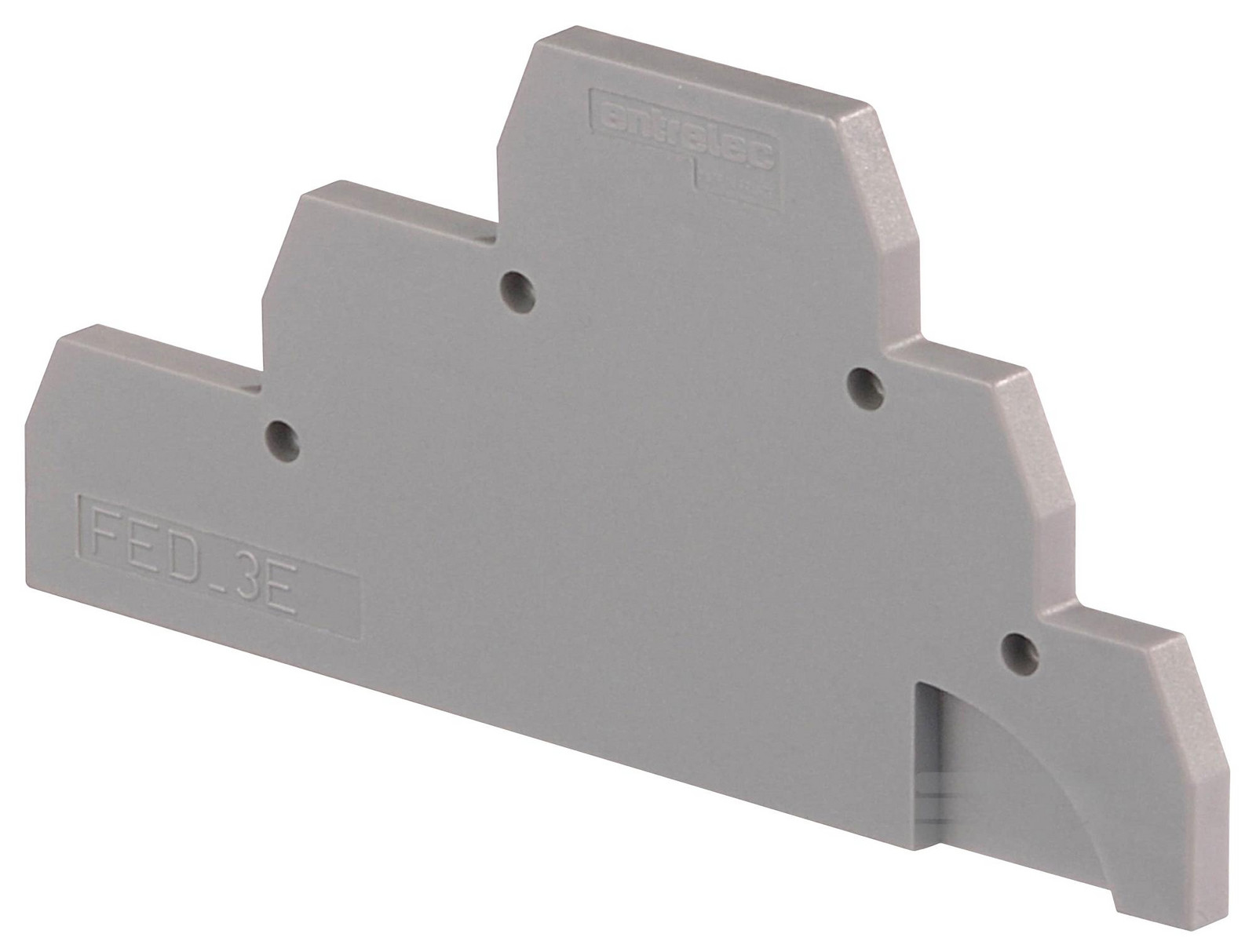 Entrelec - Te Connectivity 1Sna116771R2000 End Section, 3Mm, Tb, Grey