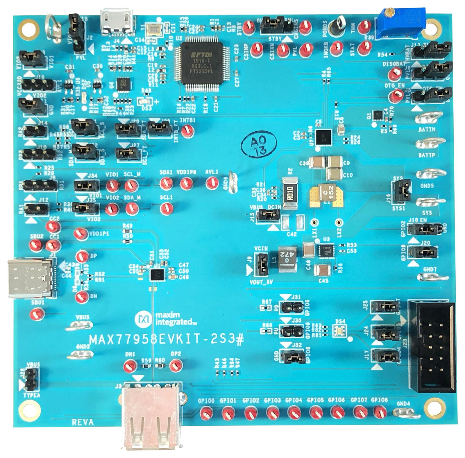 Analog Devices Max77958Evkit-2S3# Eval Kit, Usb Type-C & Pd Controller