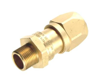 Abb - Kopex 7Tca297090R0128 Conduit Connector, Straight, Brass, 20Mm