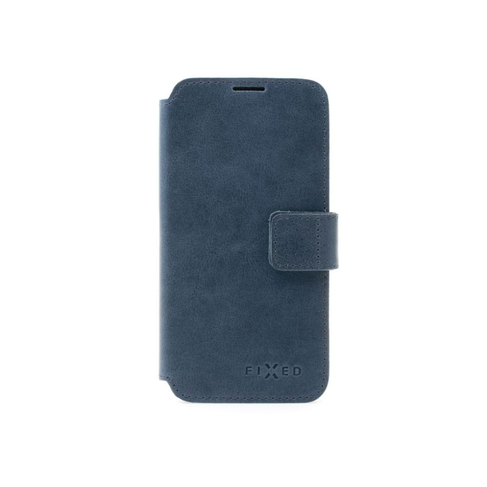 Kožené pouzdro typu kniha FIXED ProFit pro Samsung Galaxy S25+, modrá