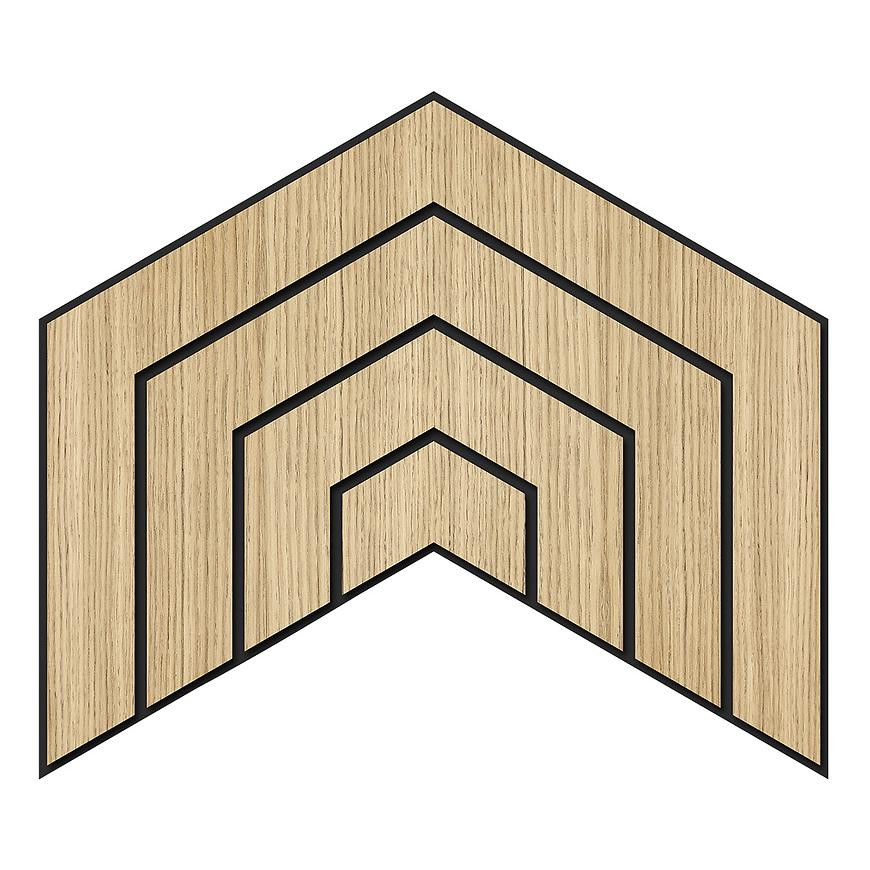 Frézovaný panel Dome dub MDF