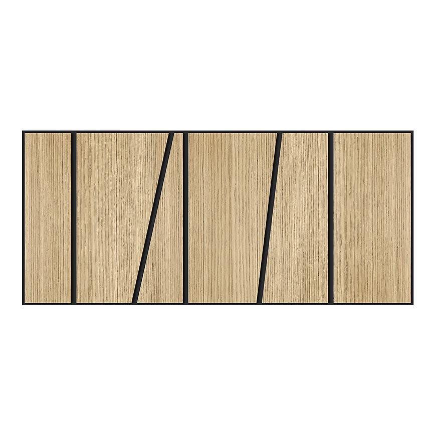 Frézovaný panel Slant dub 65x29 cm MDF