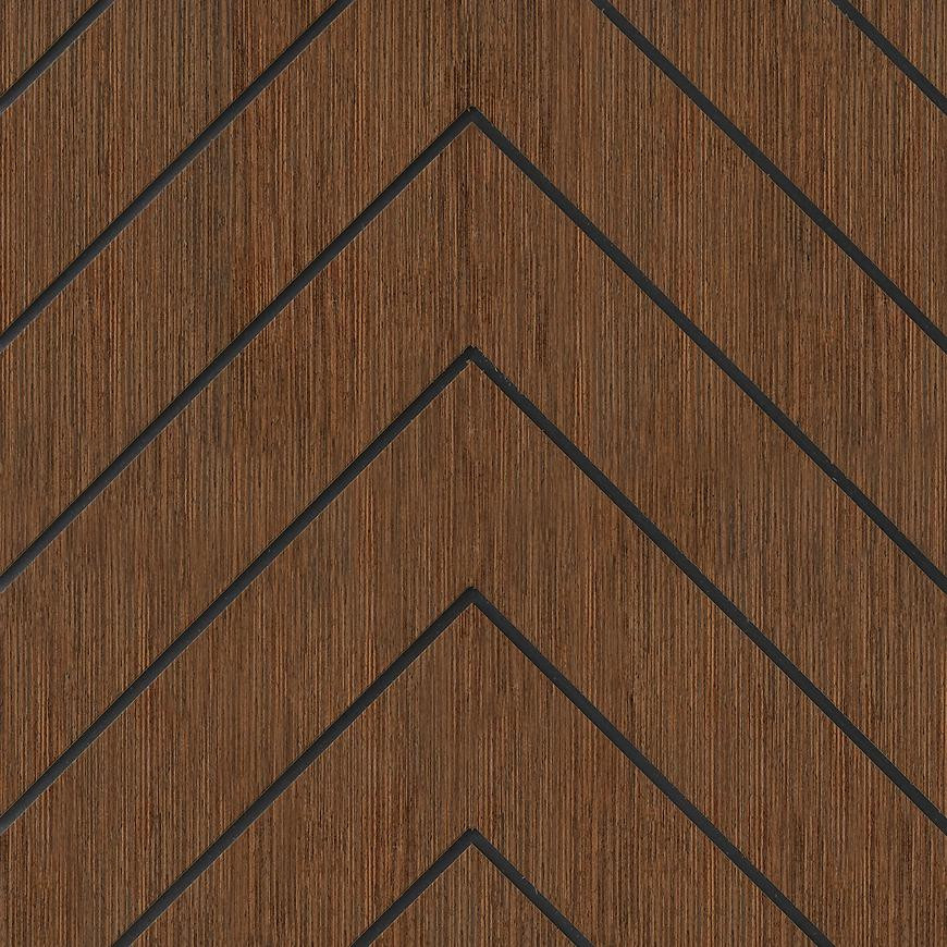 Frézovaný panel Quadro Abeto wenge 40x40 cm MDF