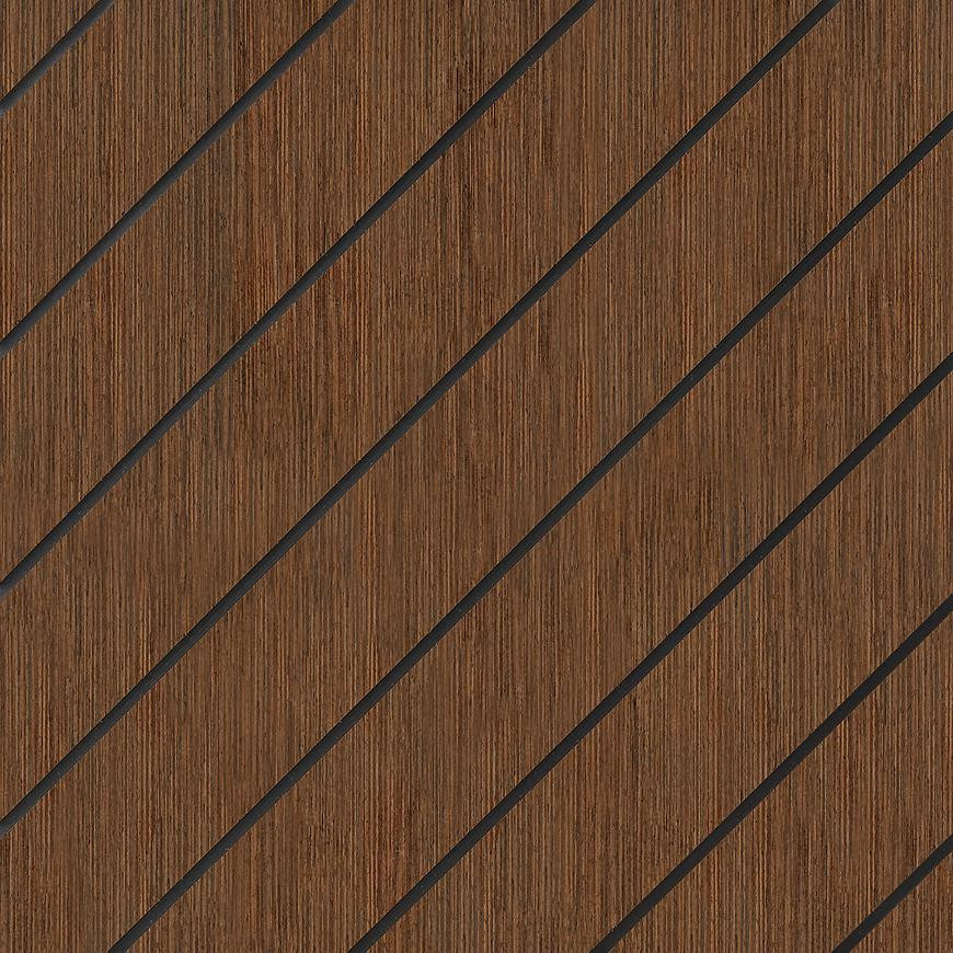 Frézovaný panel Quadro Diagonal wenge 40x40 cm MDF