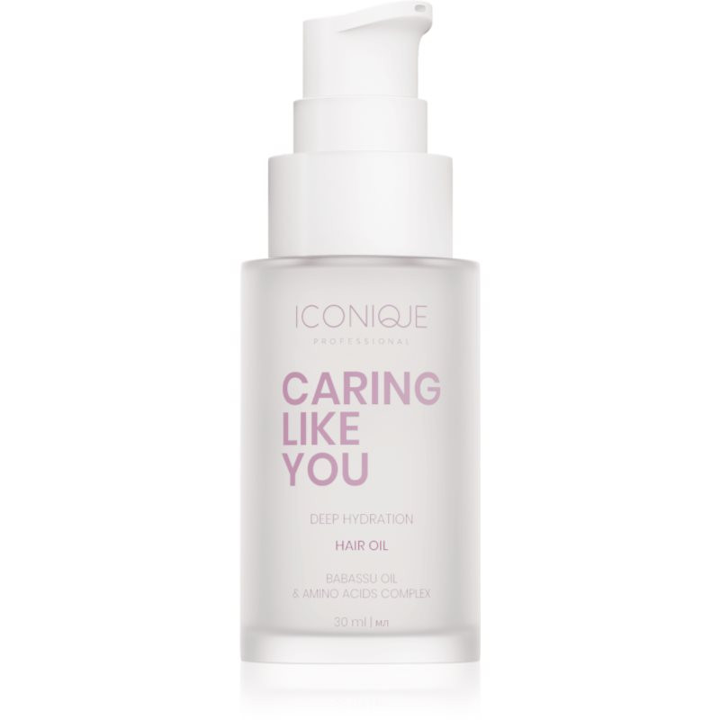 ICONIQUE Professional CARING LIKE YOU Deep Hydration Hair Oil 30 ml hydratační olej pro suché a poškozené vlasy 30 ml