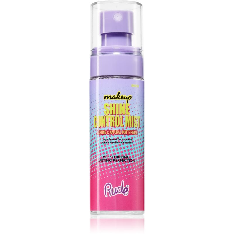 Rude Cosmetics Shine Control Mist fixační sprej pro kontrolu lesku 60 ml