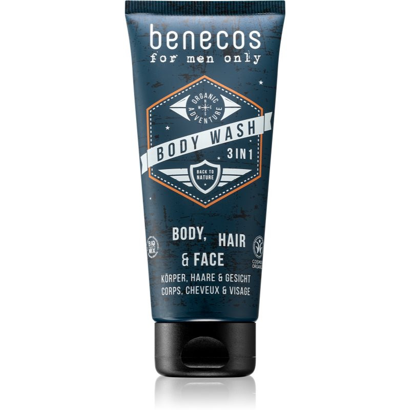 Benecos For Men Only 3 v 1 šampon, kondicionér a sprchový gel 200 ml