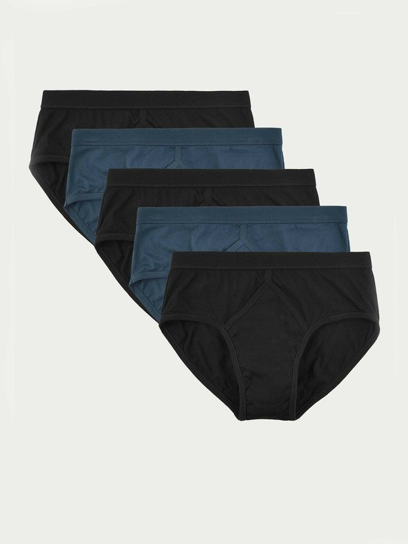 Marks & Spencer Slipy 5 ks Modrá