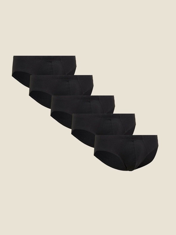 Marks & Spencer Slipy 5 ks Černá