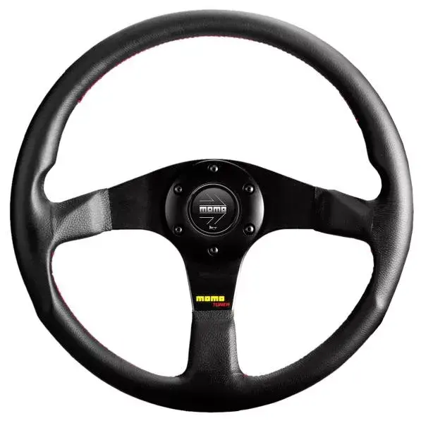 Volant Momo Tuner 350mm - černý/černý - kůže (homologace)