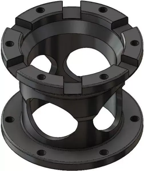 Prodloužení náby volantu OMP pevné 80mm - stříbrná