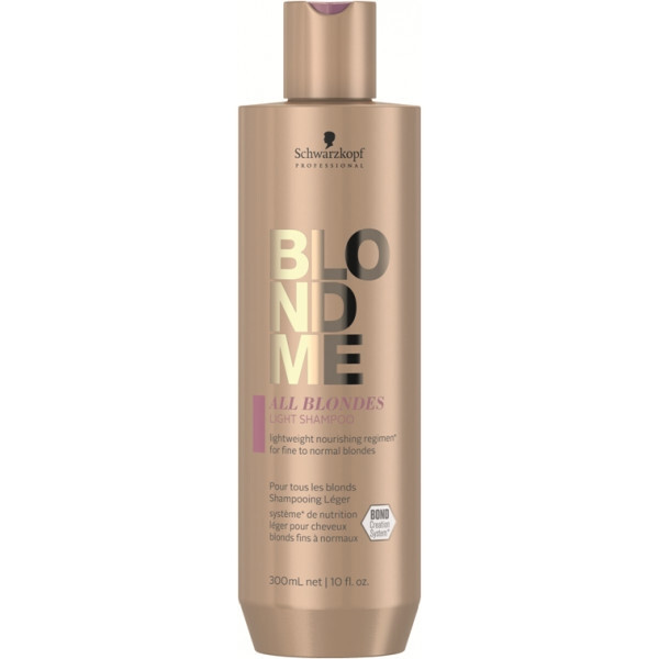 Vyživující šampon pro jemné a normální blond vlasy Blondme All Blondes (Light Shampoo) Schwarzkopf Professional - 300 ml