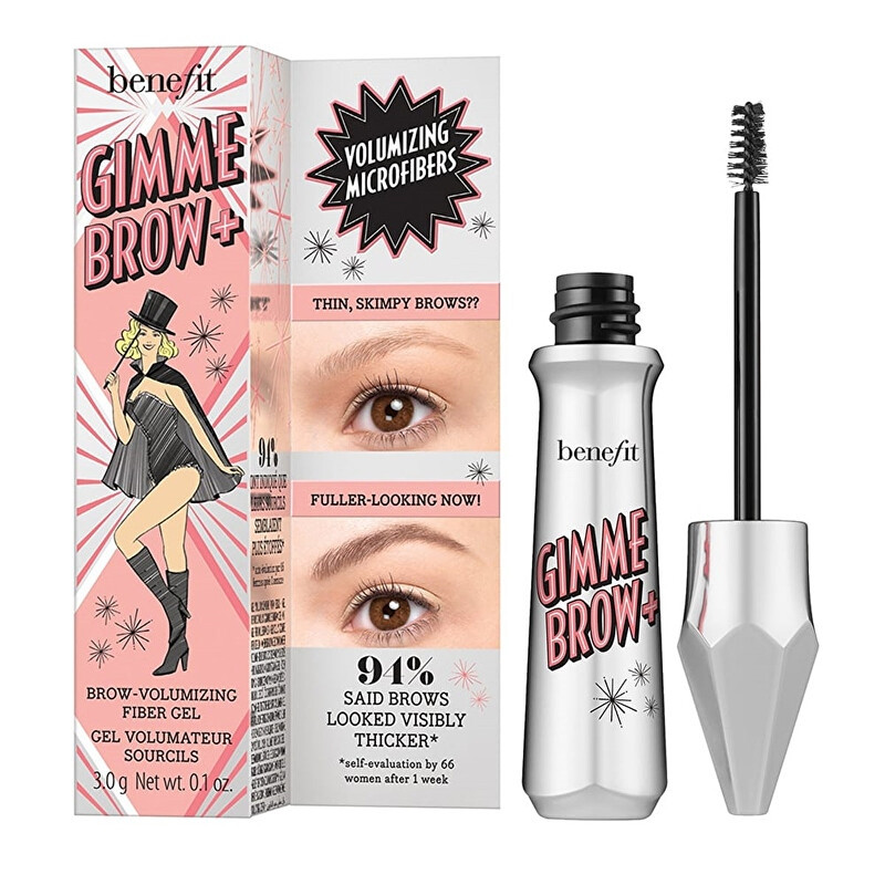 Objemový gel na obočí Gimme Brow+ (Brow Volumizing Fiber Gel) Benefit / Odstín: 06 Warm Black Brown - 3 g