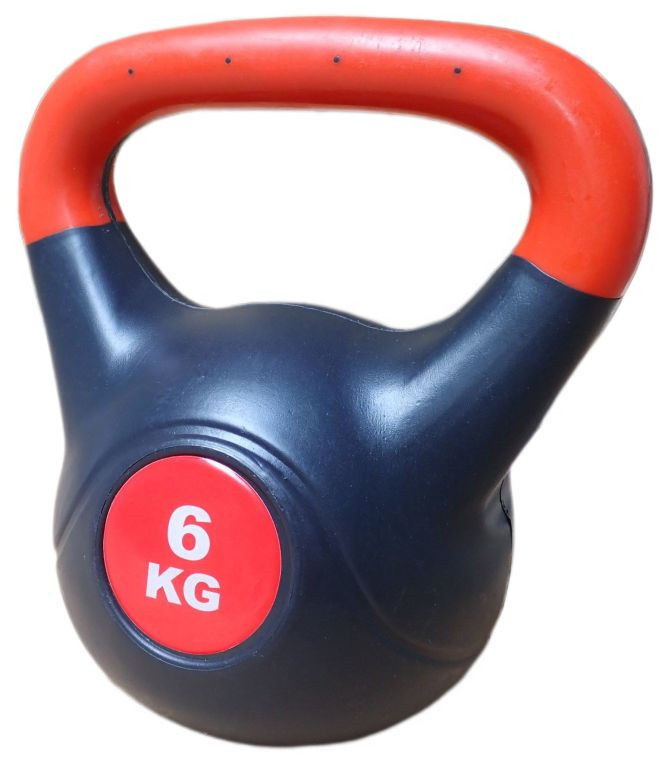 Acra Sport 29136 Činka kettlebell s cementovou náplní - 6 kg