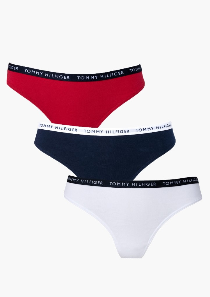Dámské tanga Tommy  Hilfiger UW0UW02829 0WS 3PACK