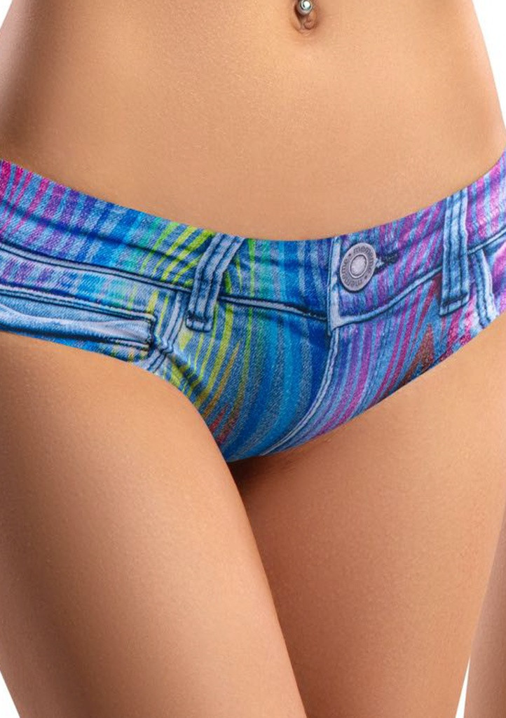 Dámské kalhotky Meméme Vivid Denim Zebra