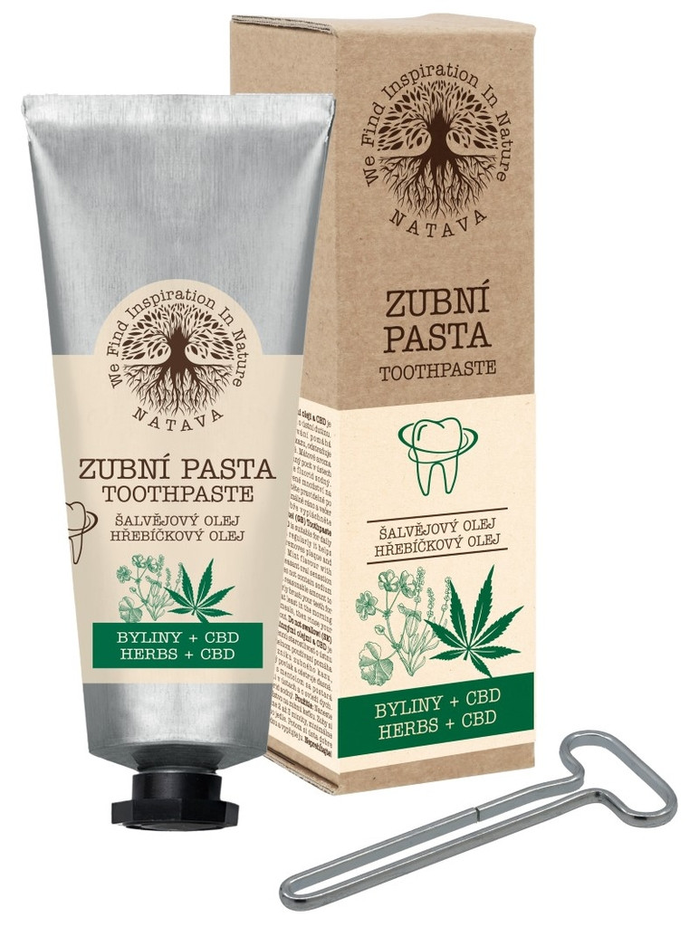 NATAVA NATAVA Zubní pasta s bylinkami a CBD 80 g 80 g
