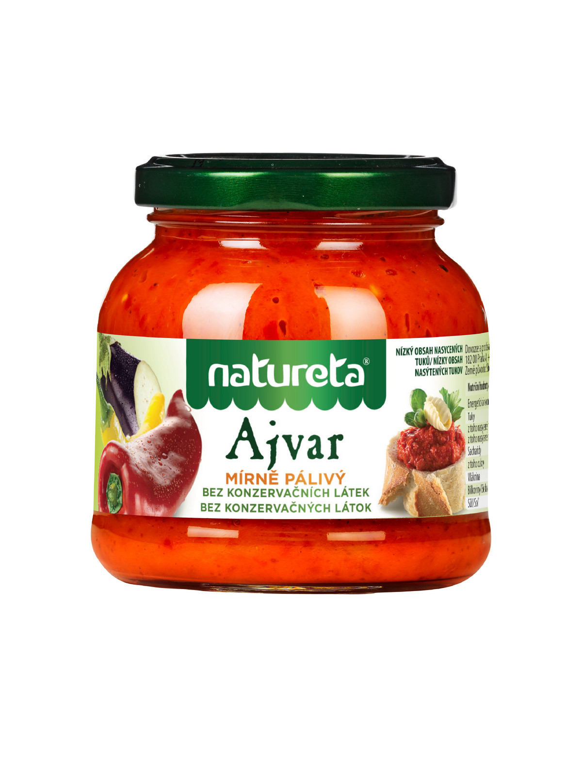 BIOLIENKA NATÍRKA Ajvar jemně pálivý 290g 290g