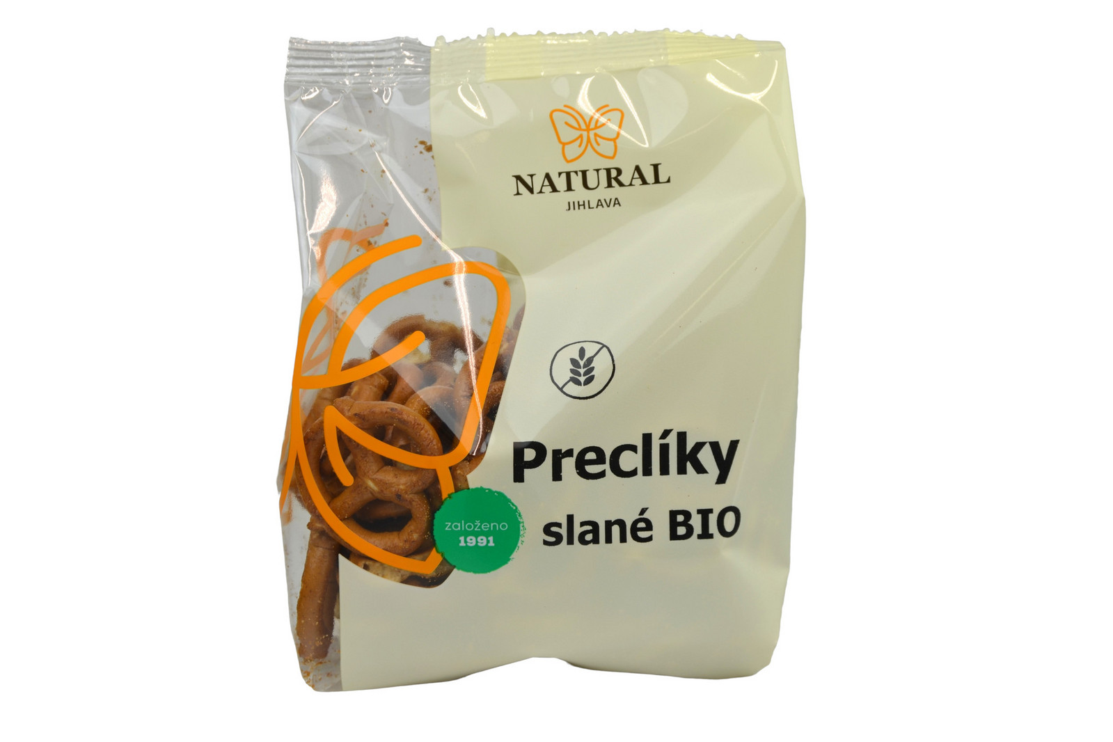 Natural Jihlava Preclíky slané BIO bez lepku - Natural 80g 1 ks