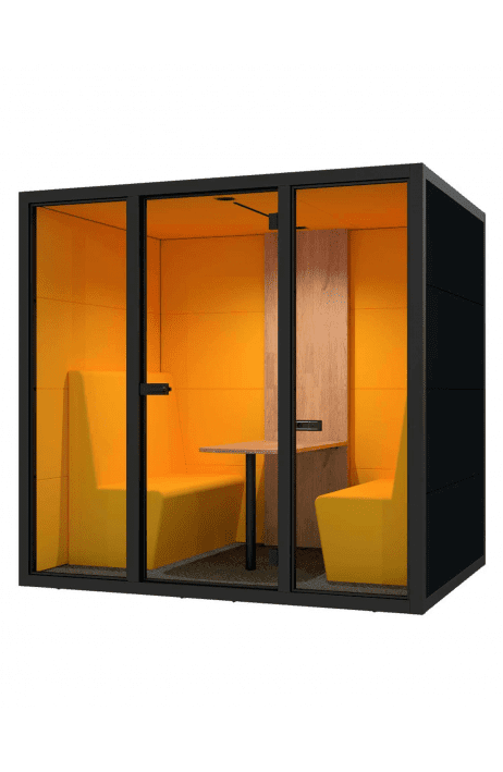 HOBIS akustická budka Cube Meet MF s kovovým rámem