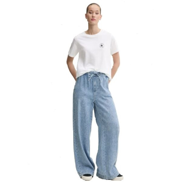 Converse SMALL CHUCK PATCH Dámské tričko, bílá, velikost