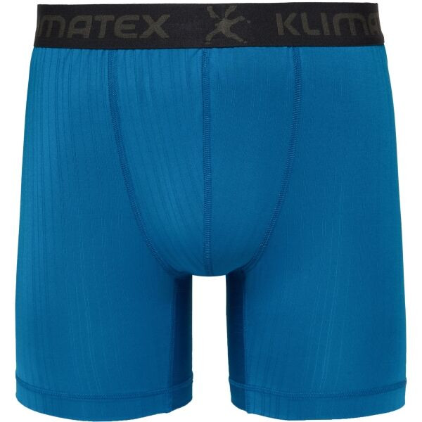 Klimatex RUNE MID SILKTOUCH Pánské funkční boxerky, modrá, velikost