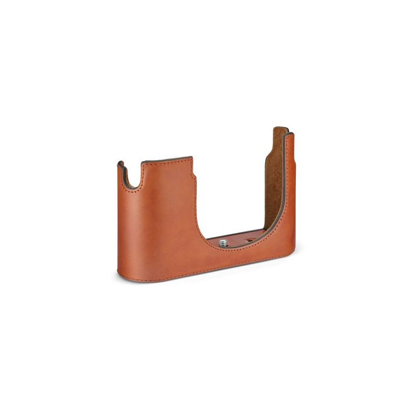LEICA pouzdro Halfcase kožené, cognac pro Q3