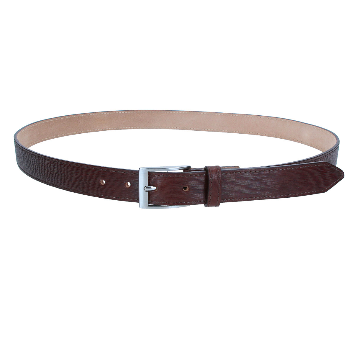 ELEGA <![CDATA[Opasek Percy 3cm/110cm hnědá rýhovaný]]>