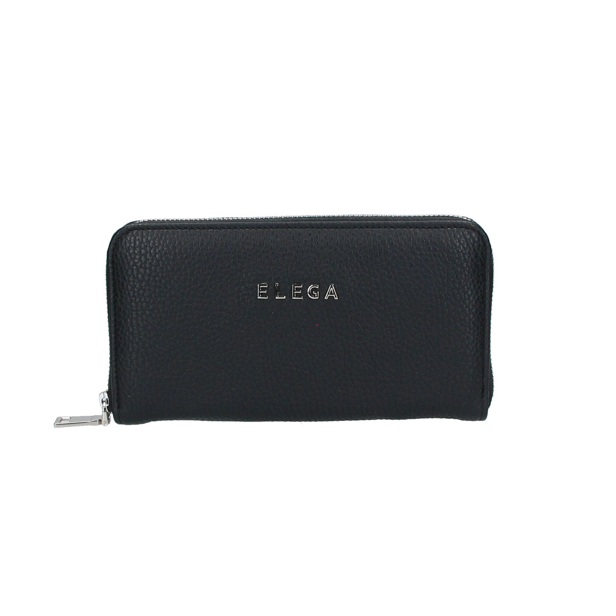 ELEGA <![CDATA[Velká zipová peněženka Mopsy černá adrie/stříbro]]>