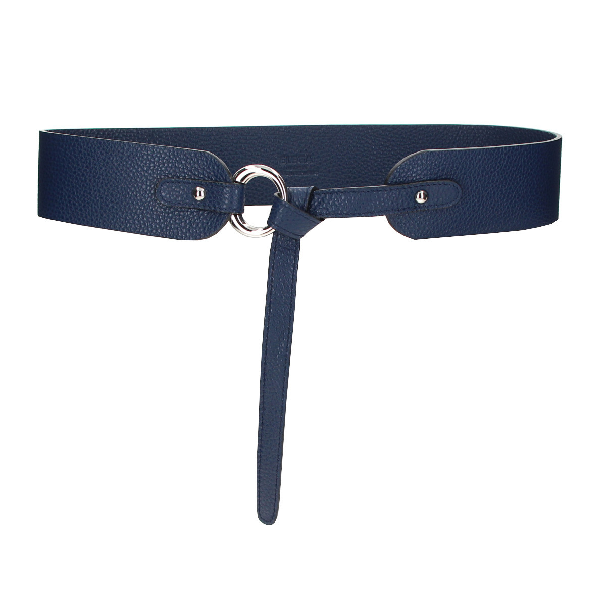 ELEGA <![CDATA[Kožený zavazovací opasek S modrá]]>