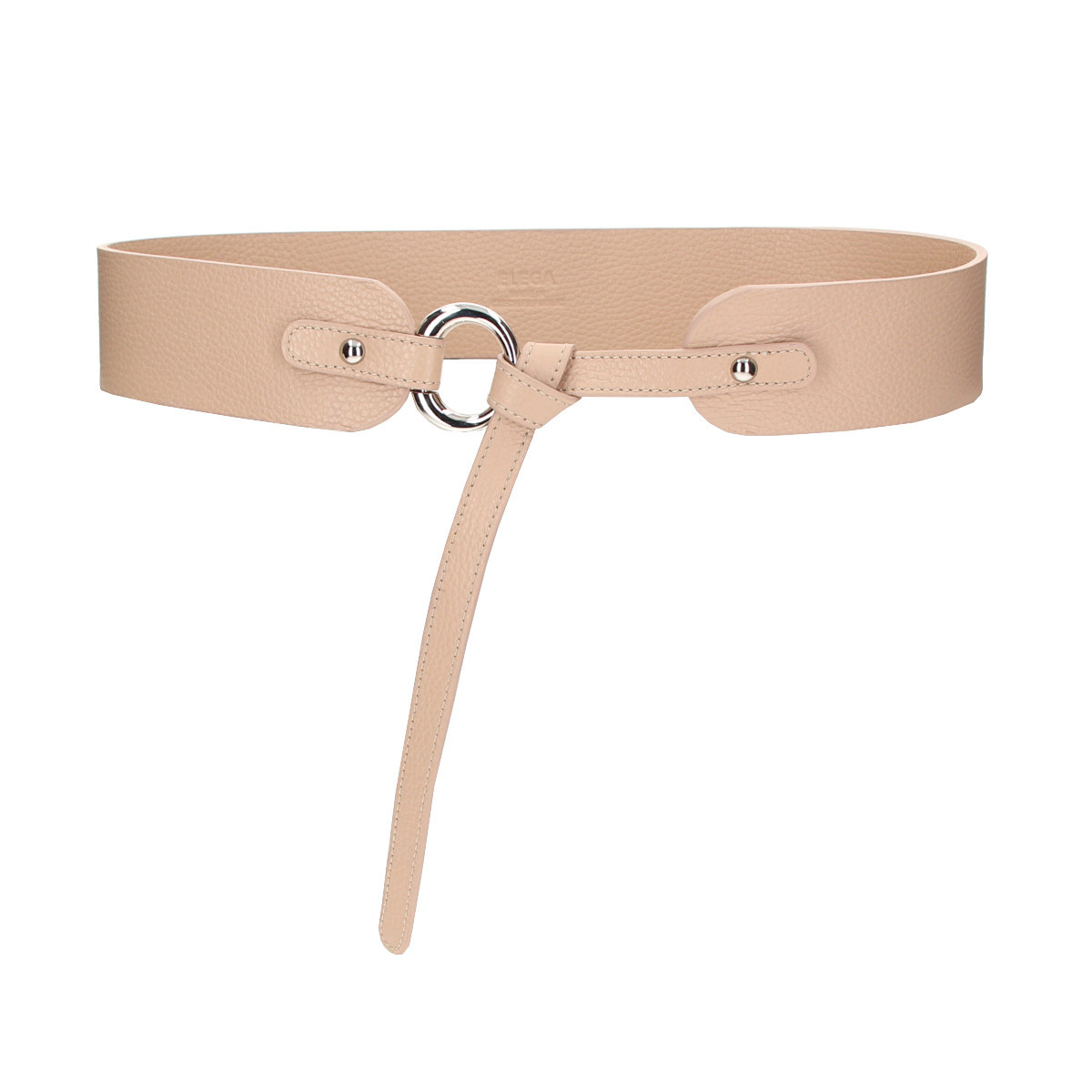ELEGA <![CDATA[Kožený zavazovací opasek M písková]]>