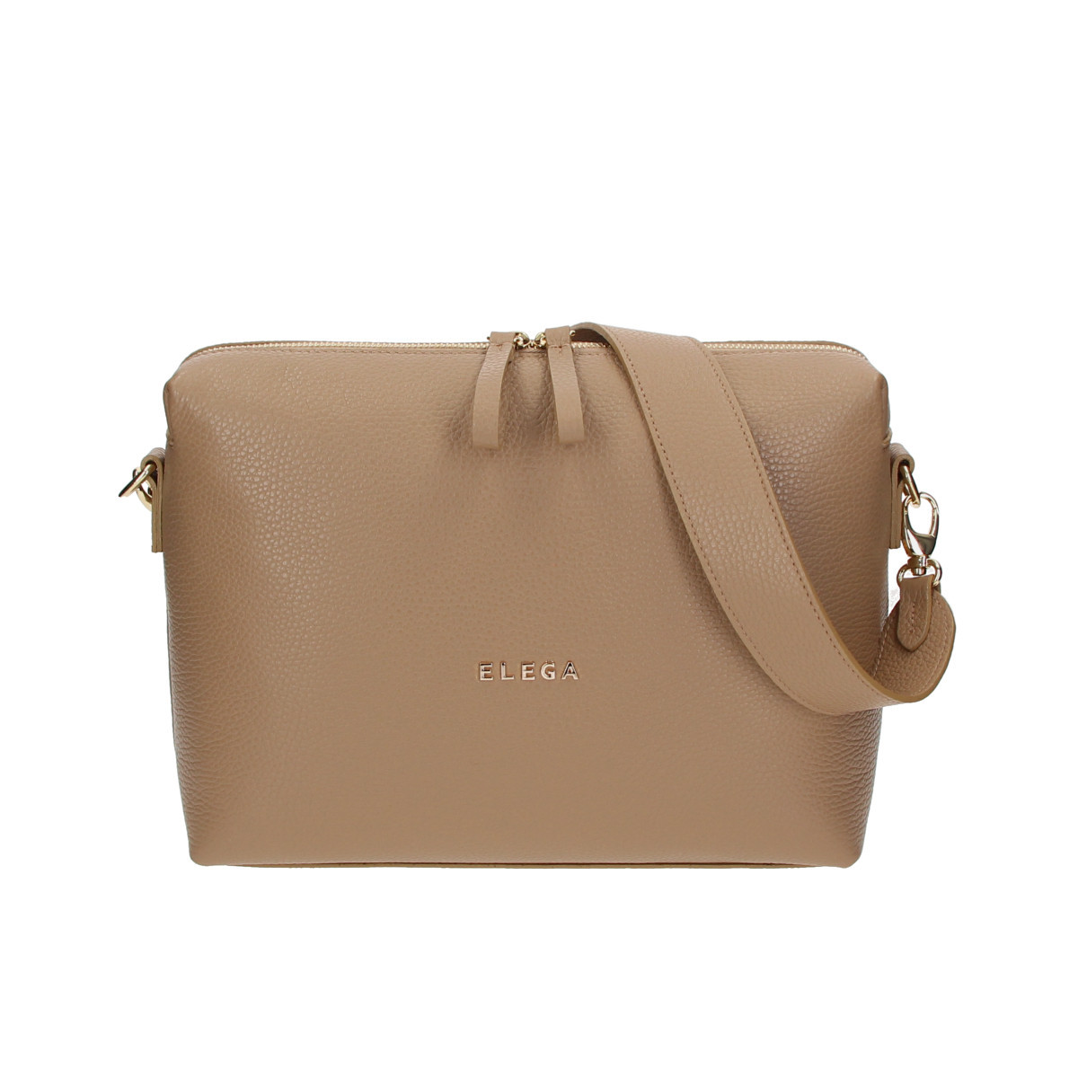ELEGA <![CDATA[Kabelka na rameno Hills cappucino/zlato]]>