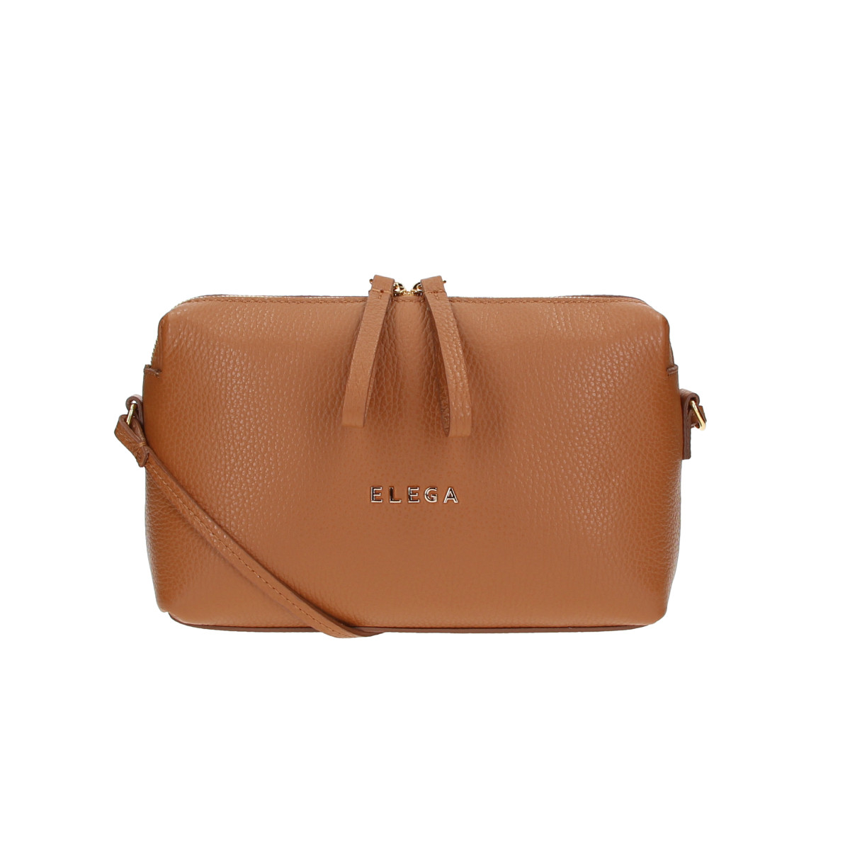 ELEGA <![CDATA[Malé crossbody Hill koňak/zlato]]>