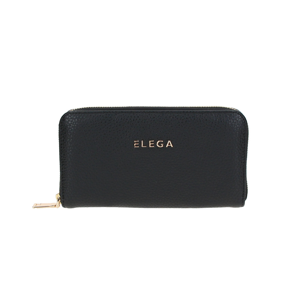 ELEGA <![CDATA[Velká zipová peněženka Mopsy černá adrie/zlato]]>