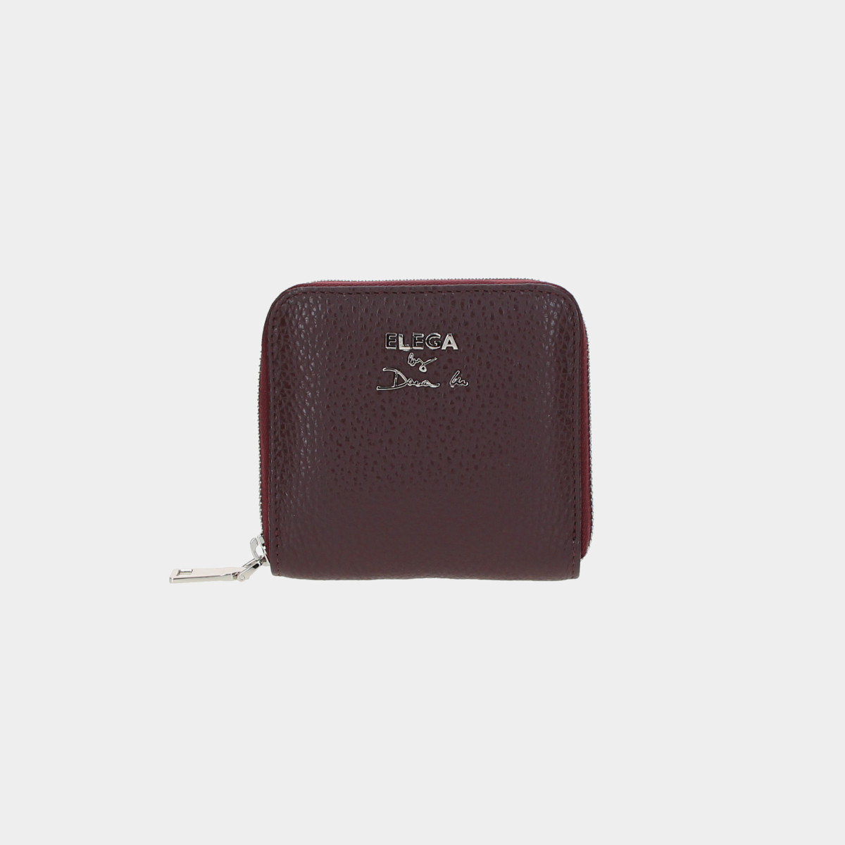 ELEGA by Dana M <![CDATA[Malá zipová peněženka Safari burgundy/stříbro]]>