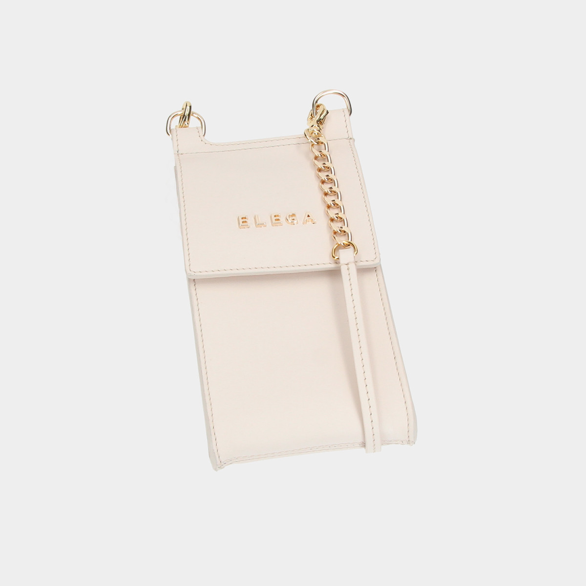 ELEGA <![CDATA[Pouzdro na telefon Chainy krémová/zlato]]>