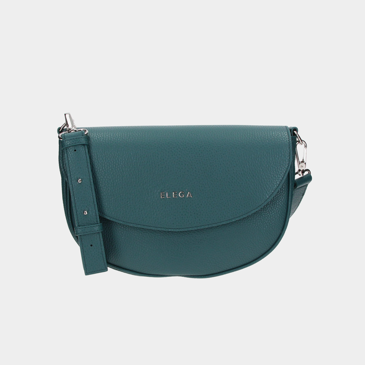 ELEGA <![CDATA[Klopnová kabelka Candy petrolejová/stříbro]]>