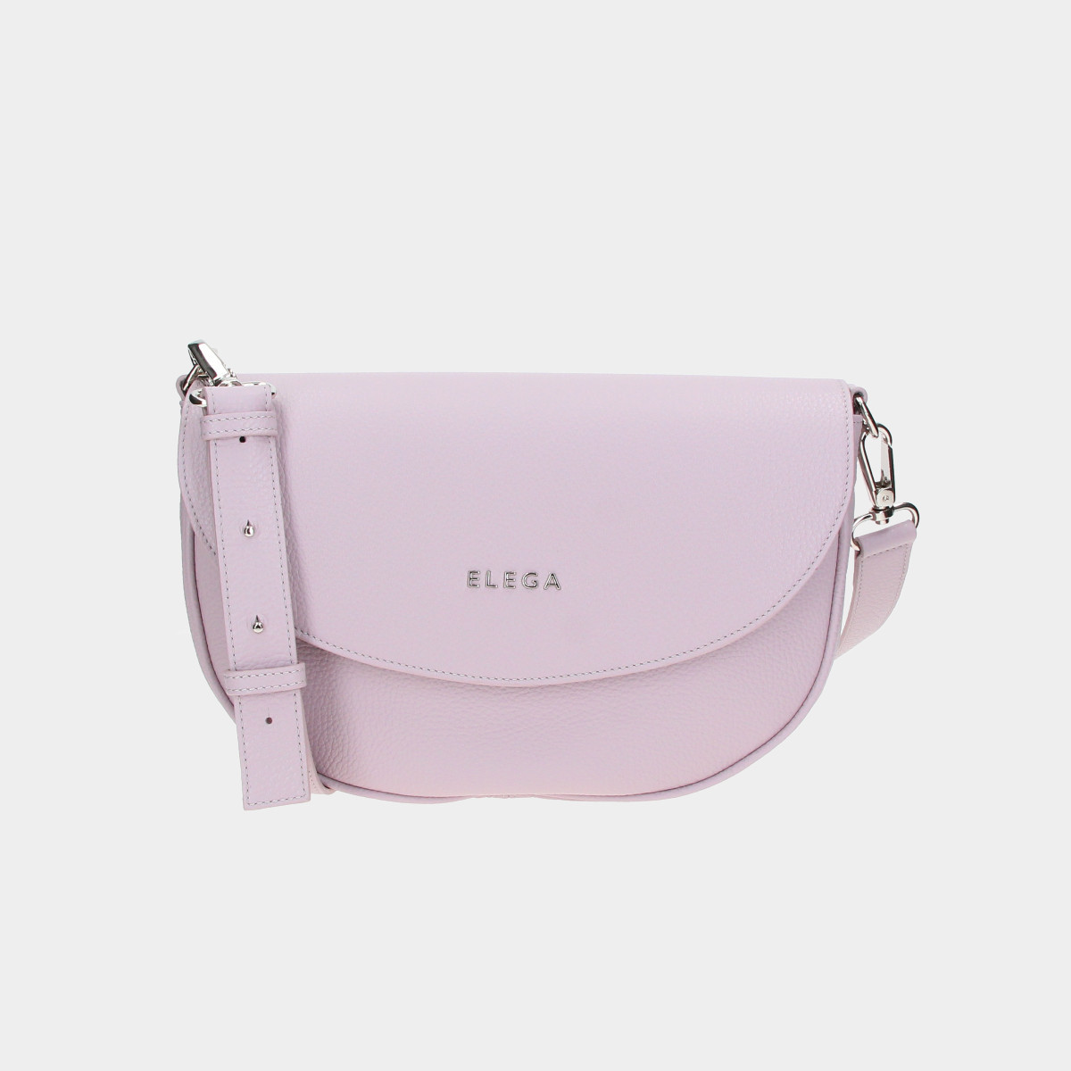 ELEGA <![CDATA[Klopnová kabelka Candy lila/stříbro]]>