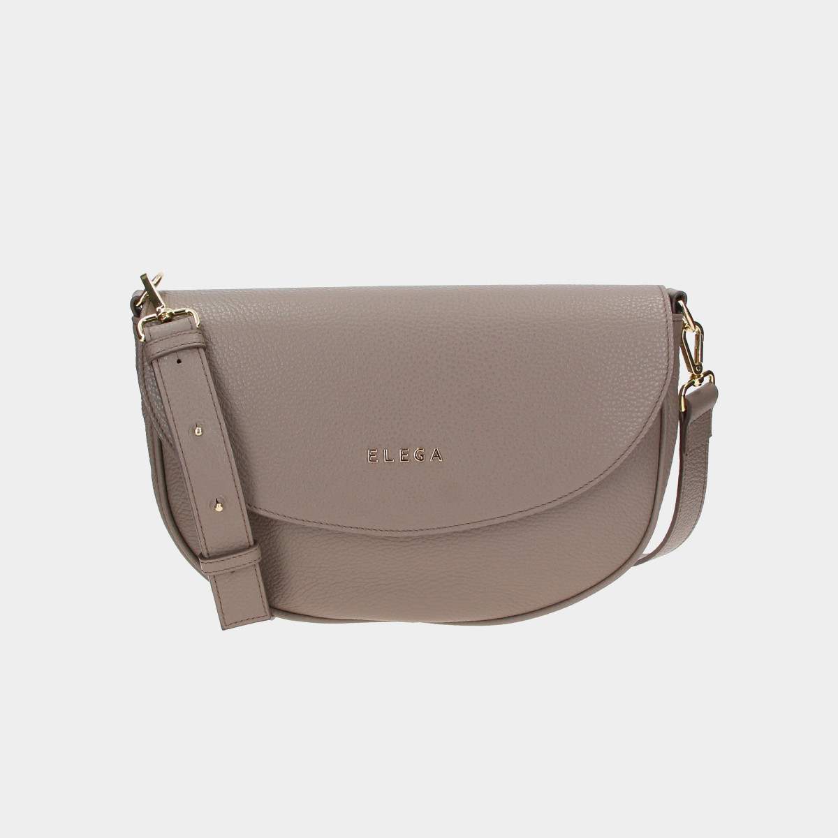 ELEGA <![CDATA[Klopnová kabelka Candy taupe/zlato]]>