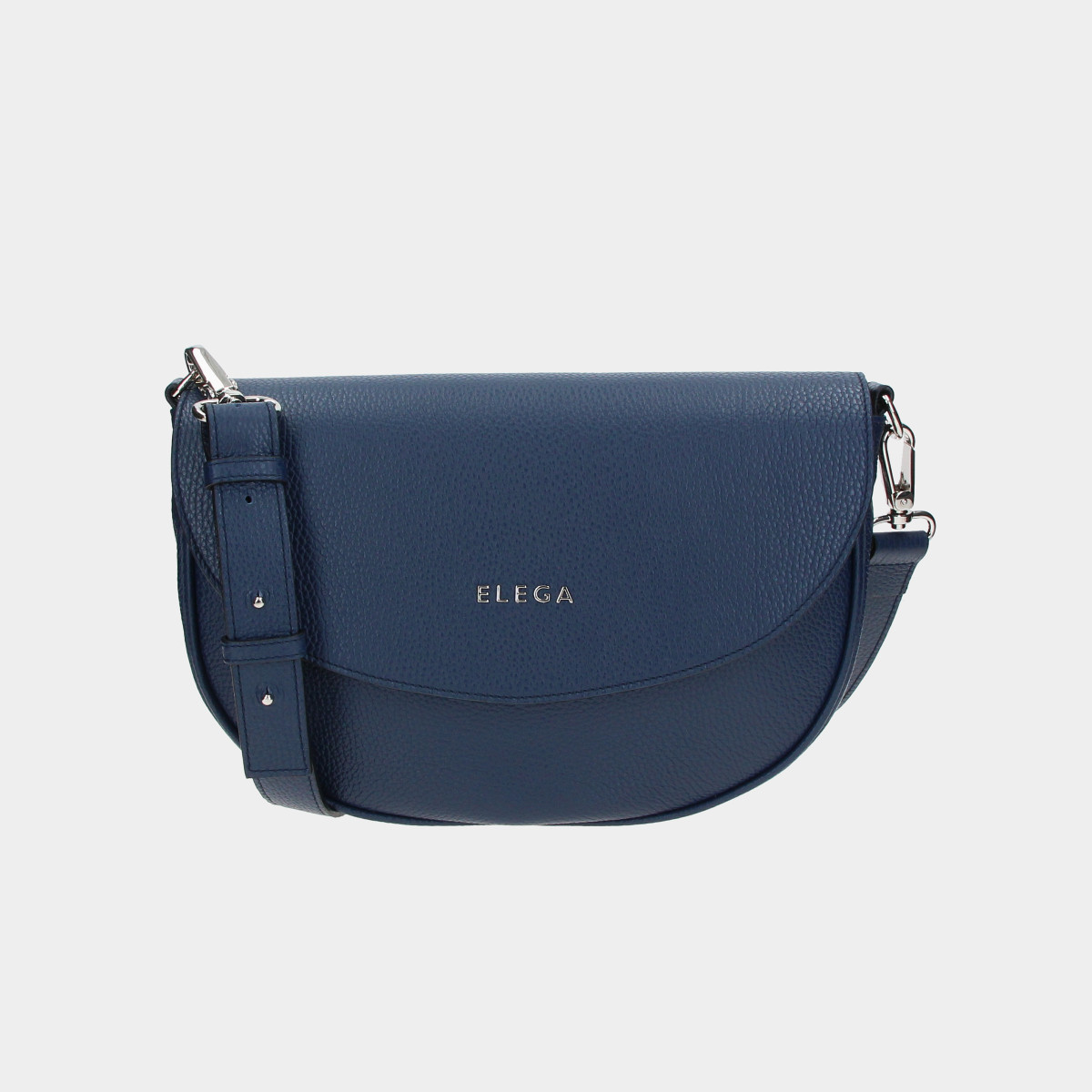 ELEGA <![CDATA[Klopnová kabelka Candy modrá/stříbro]]>