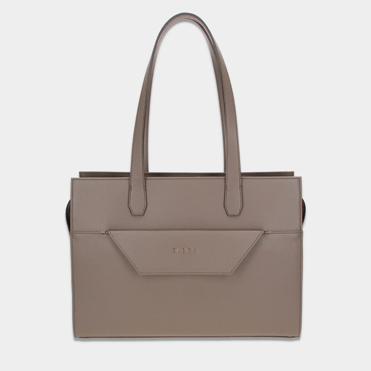 ELEGA <![CDATA[Kabelka na rameno Loren taupe/zlato]]>