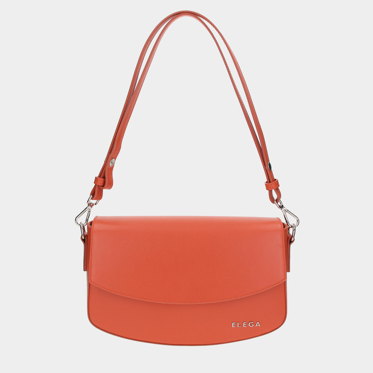ELEGA <![CDATA[Kabelka Aurelia oranžová/stříbro]]>
