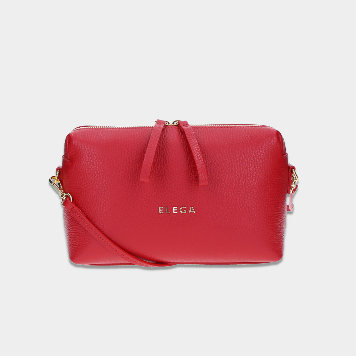 ELEGA <![CDATA[Malé crossbody Hill červená/zlato]]>