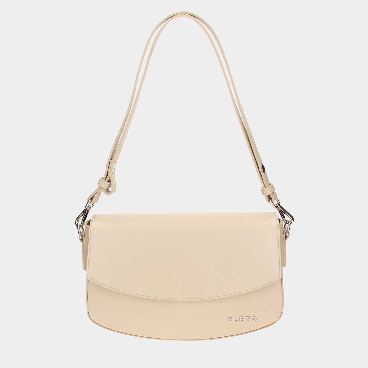 ELEGA <![CDATA[Kabelka Aurelia béžová/stříbro]]>