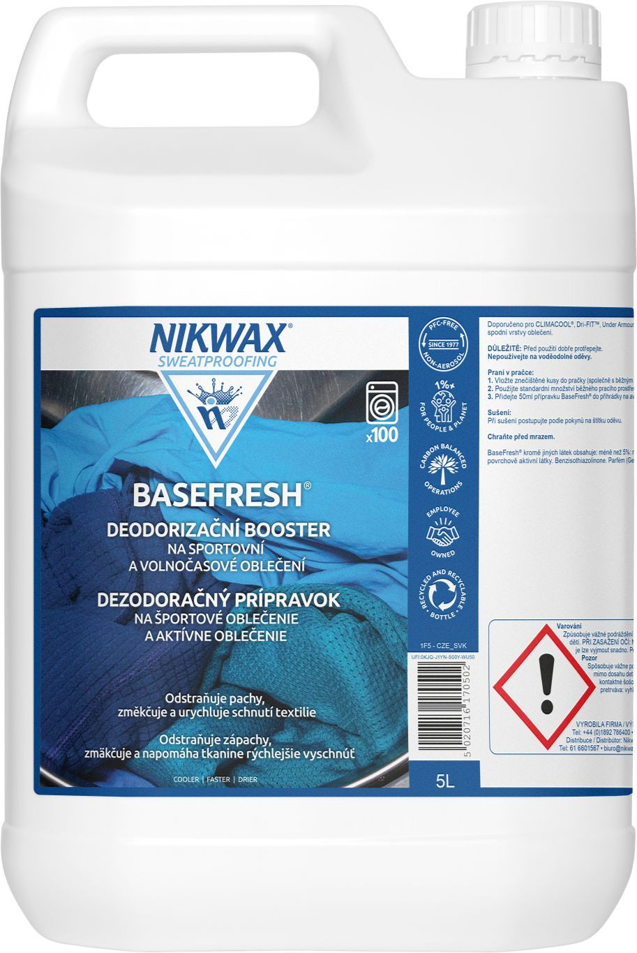 Prací prostředek NIKWAX Base Fresh 5 litrů