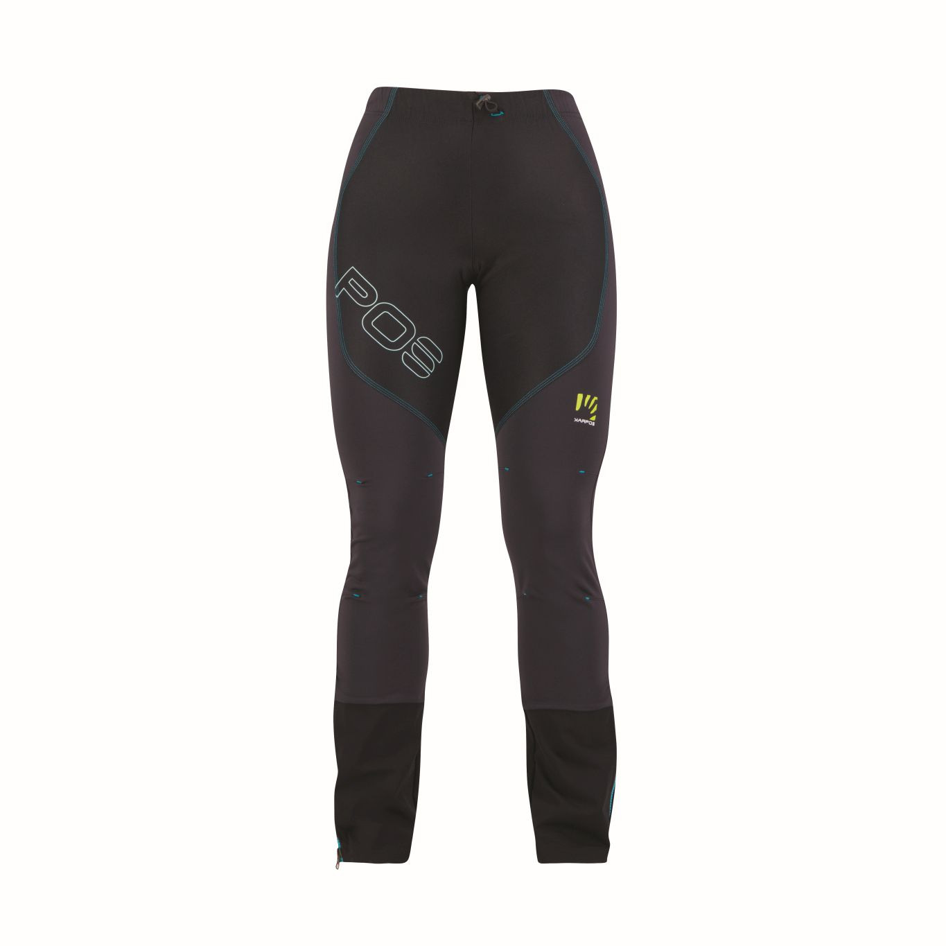 KARPOS W Alagna Lite Pants, Black/Blue Atoll velikost: M